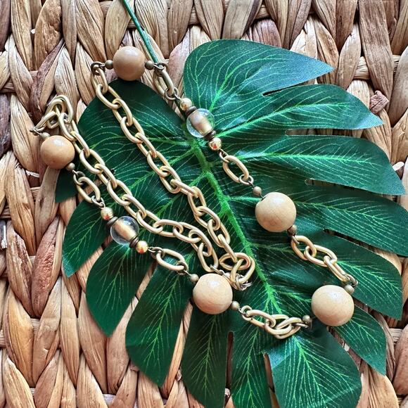 BOGO FREE BEADED BRUSH GOLDEN BOHO NECKLACE - Picture 5 of 5